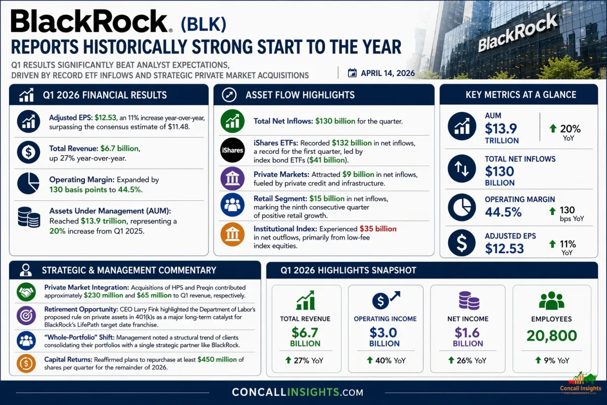 BlackRock Whole Portfolio Bet Pays Off Record Inflows and Private Market Pivot Drive Standout Q1